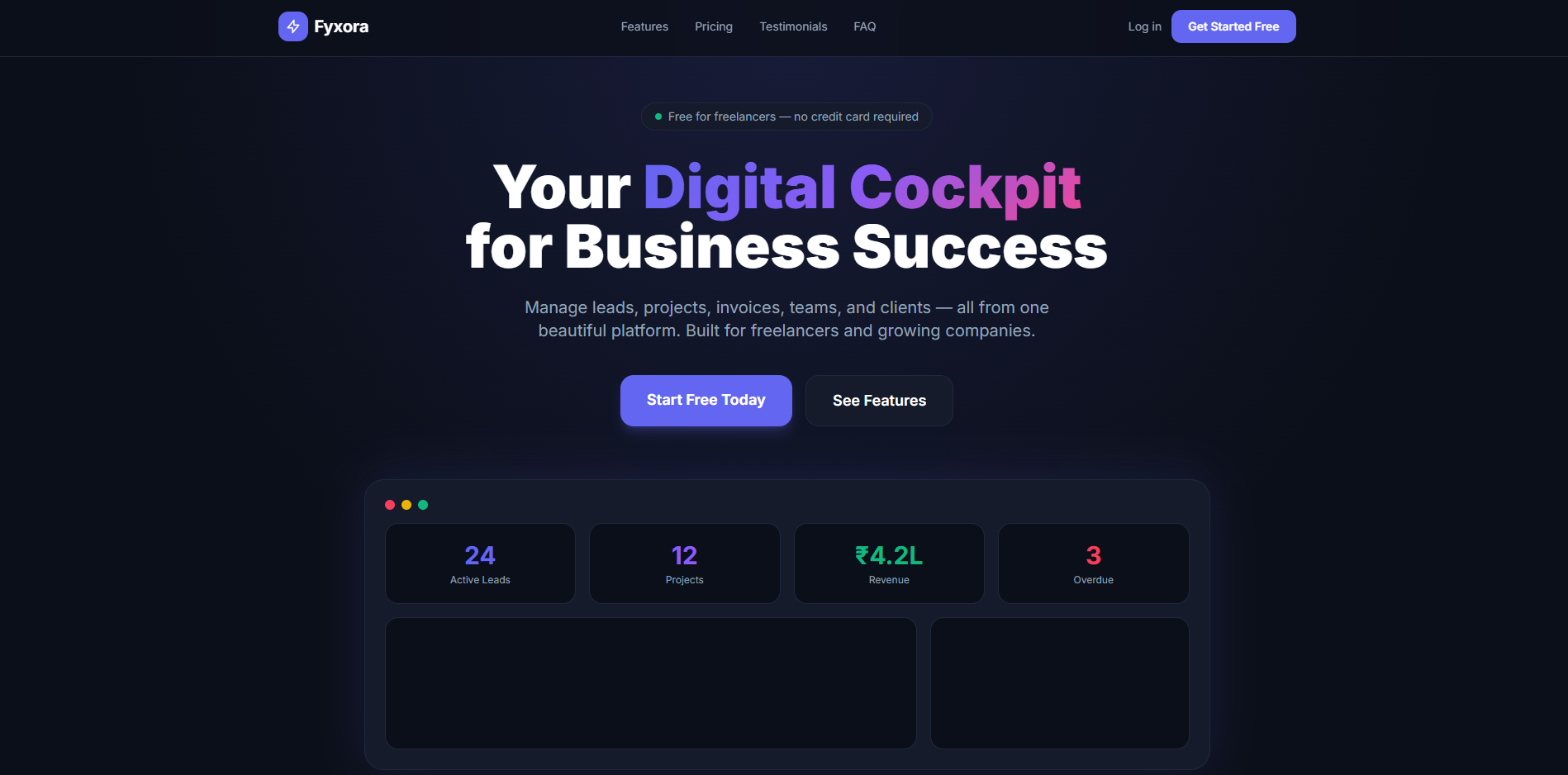 Fyxora - product screenshot